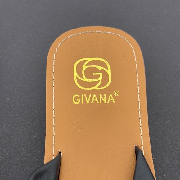 Givana Black Flip Flops Size: 40 - Picture 5 of 5